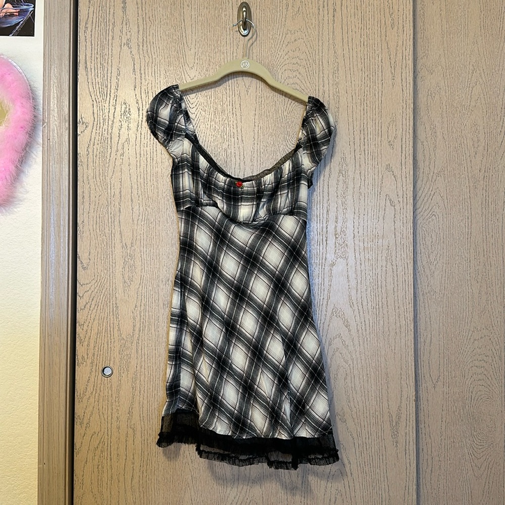 KIMCHI BLUE PLAID DRESS UO / URBAN OUTFITTERS